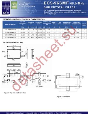 ECS-96SMF45A30 datasheet  